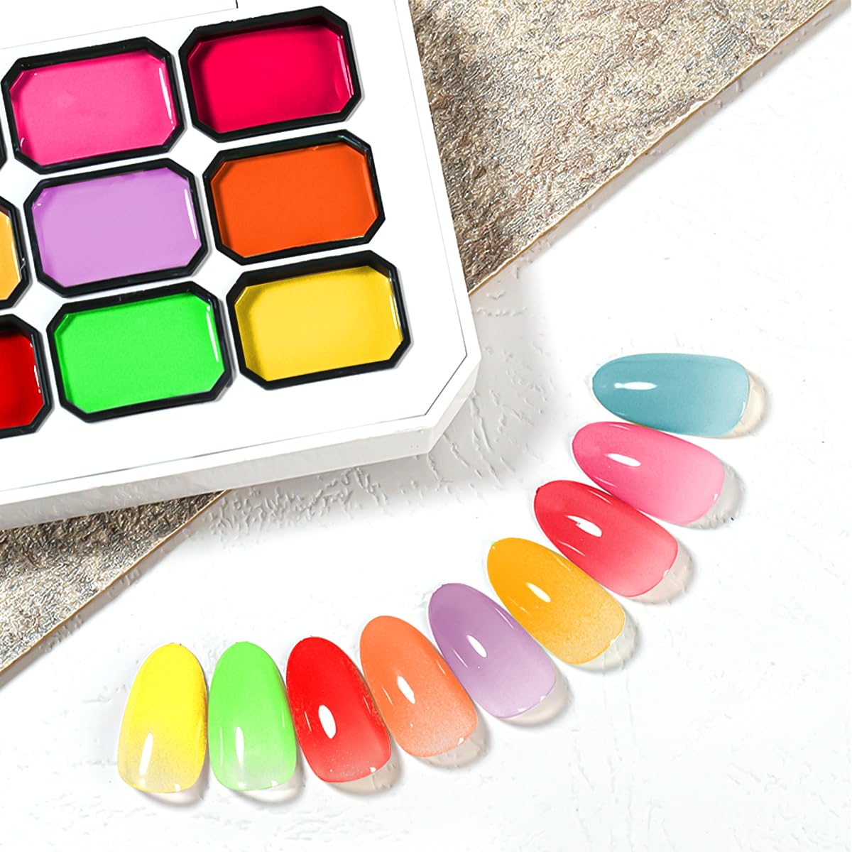 SUTOZMIWE soft sponges deliver gentle, even gradient finishes.