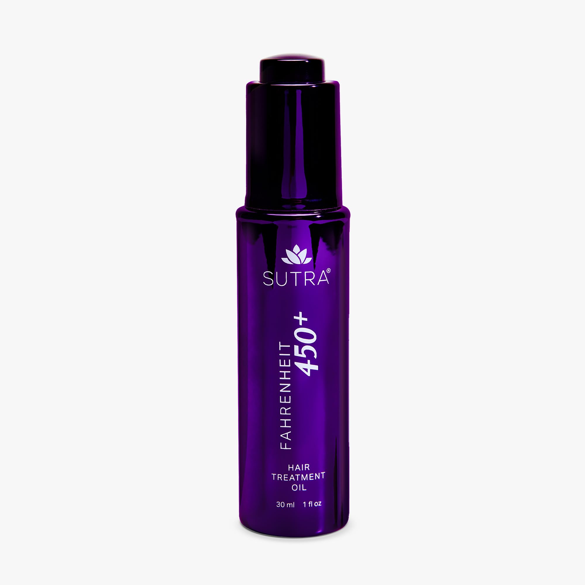 SUTRA Fahrenheit 450+ bottle front for hair and skin nourishment.