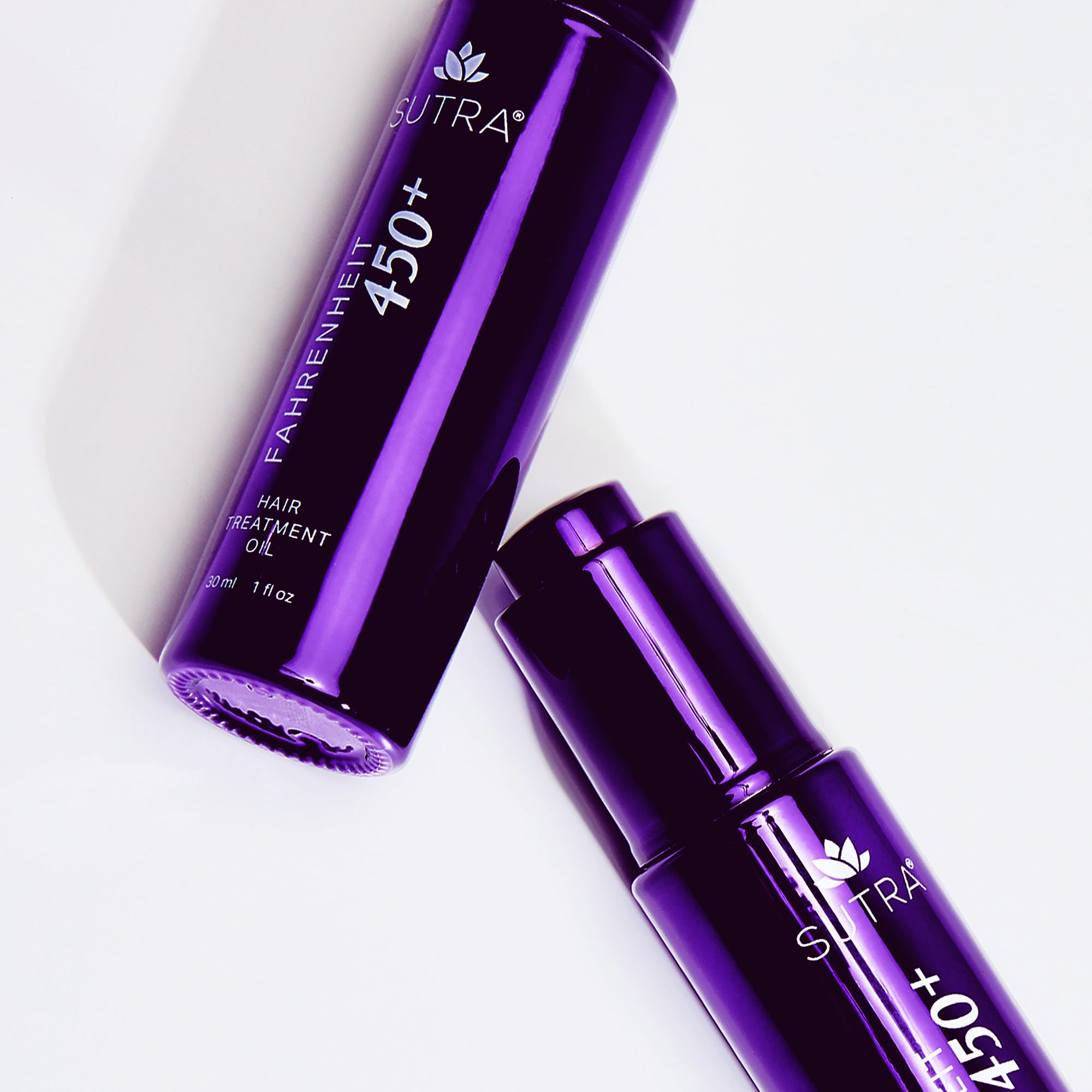 SUTRA Fahrenheit 450+ eco-pack packaging emphasizing organic oils.