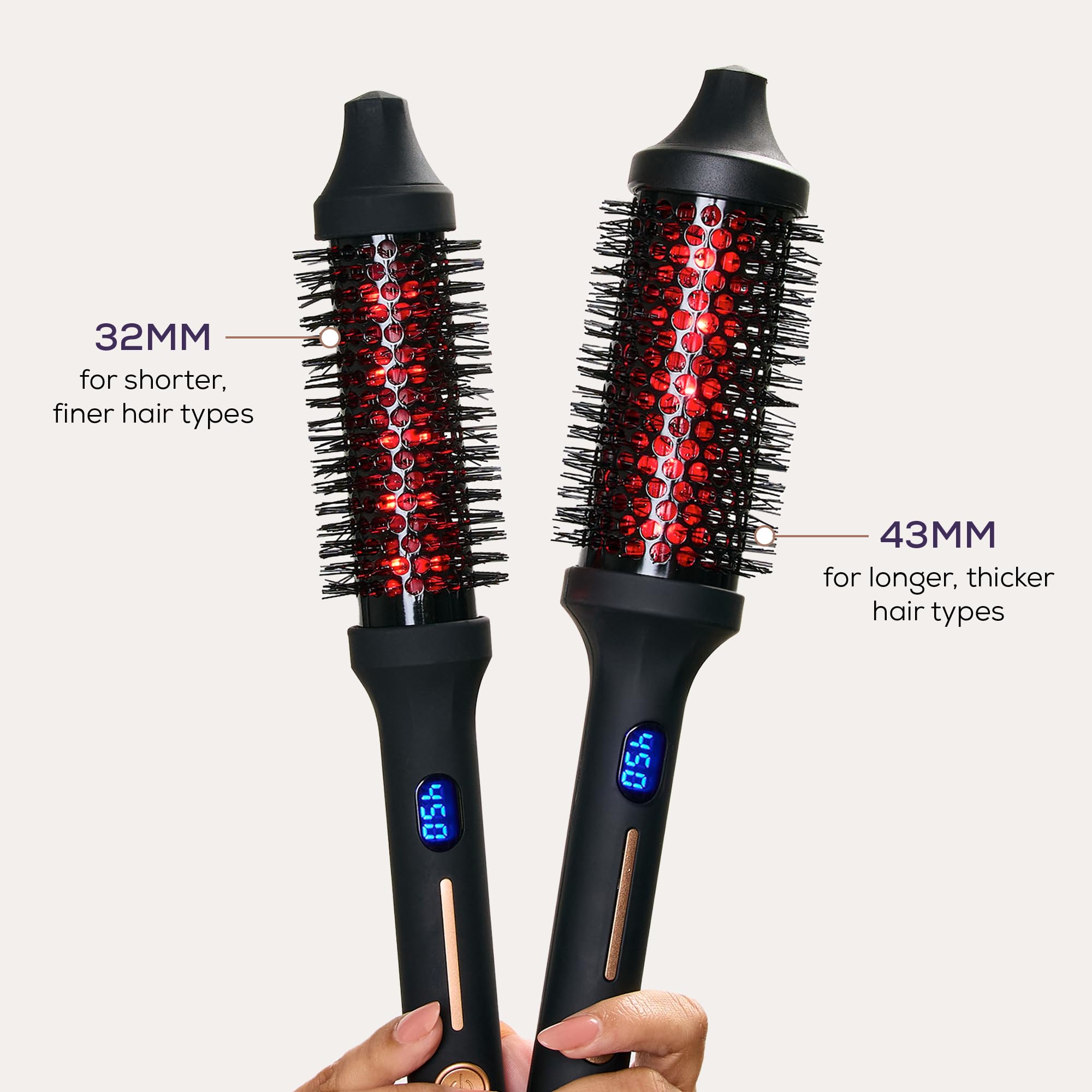 SUTRA Thermal Brush uses ionic technology to reduce frizz and add shine