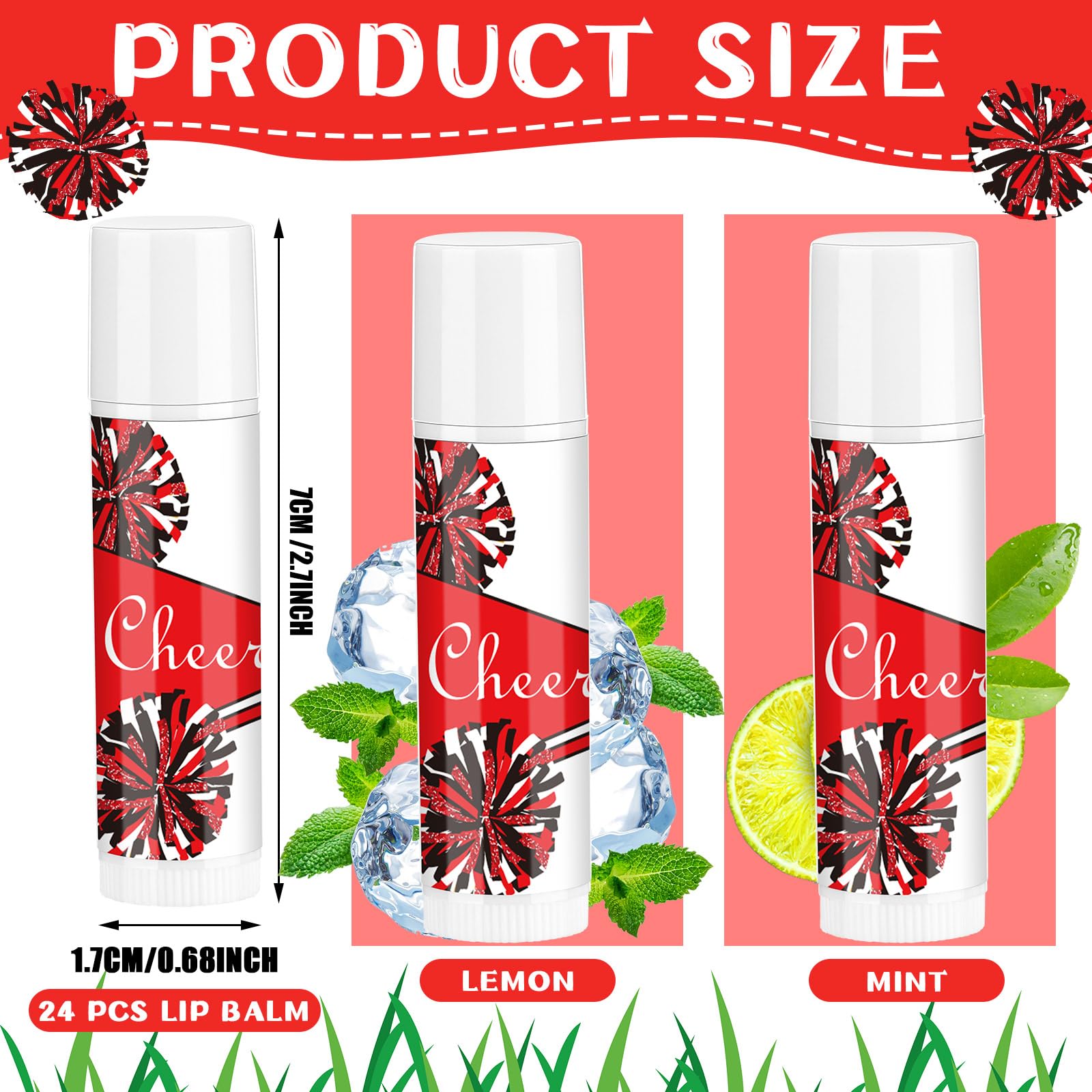 Suttmin Cheer Lip Balm mint flavor label for cool hydration.