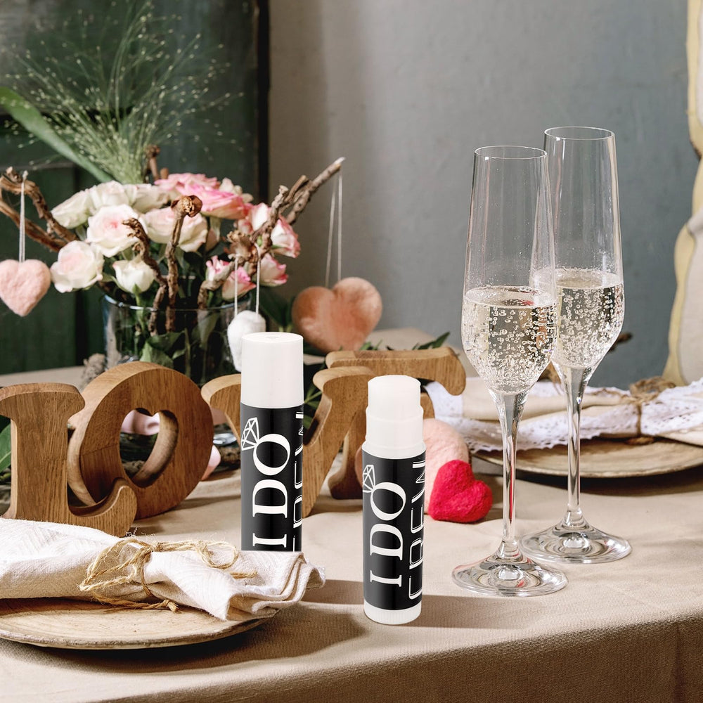 Suttmin lip balm being applied to lips and used on-the-go during events
