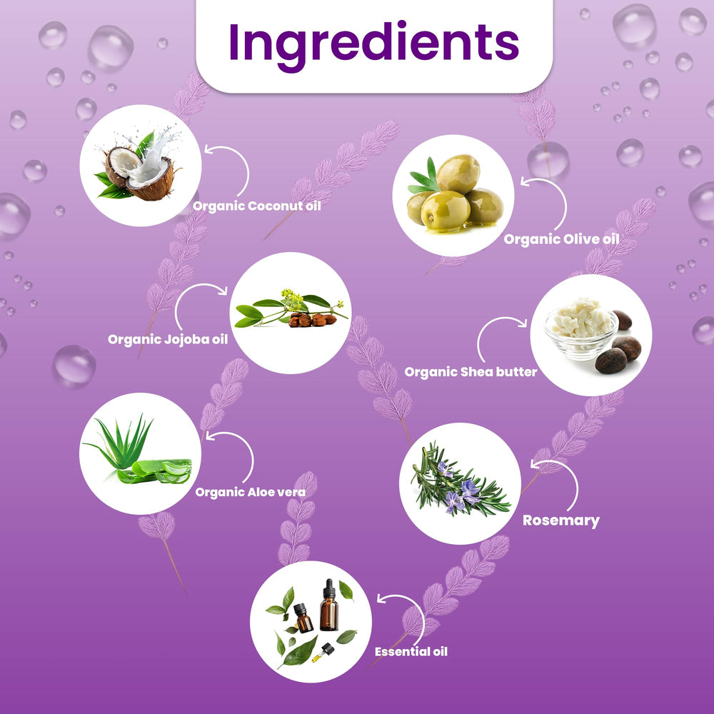 Organic aloe and shea butter in Suvechha USA body wash nourish dry skin