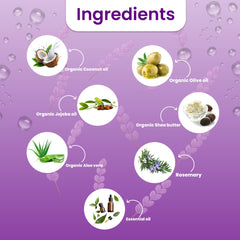 Organic aloe and shea butter in Suvechha USA body wash nourish dry skin