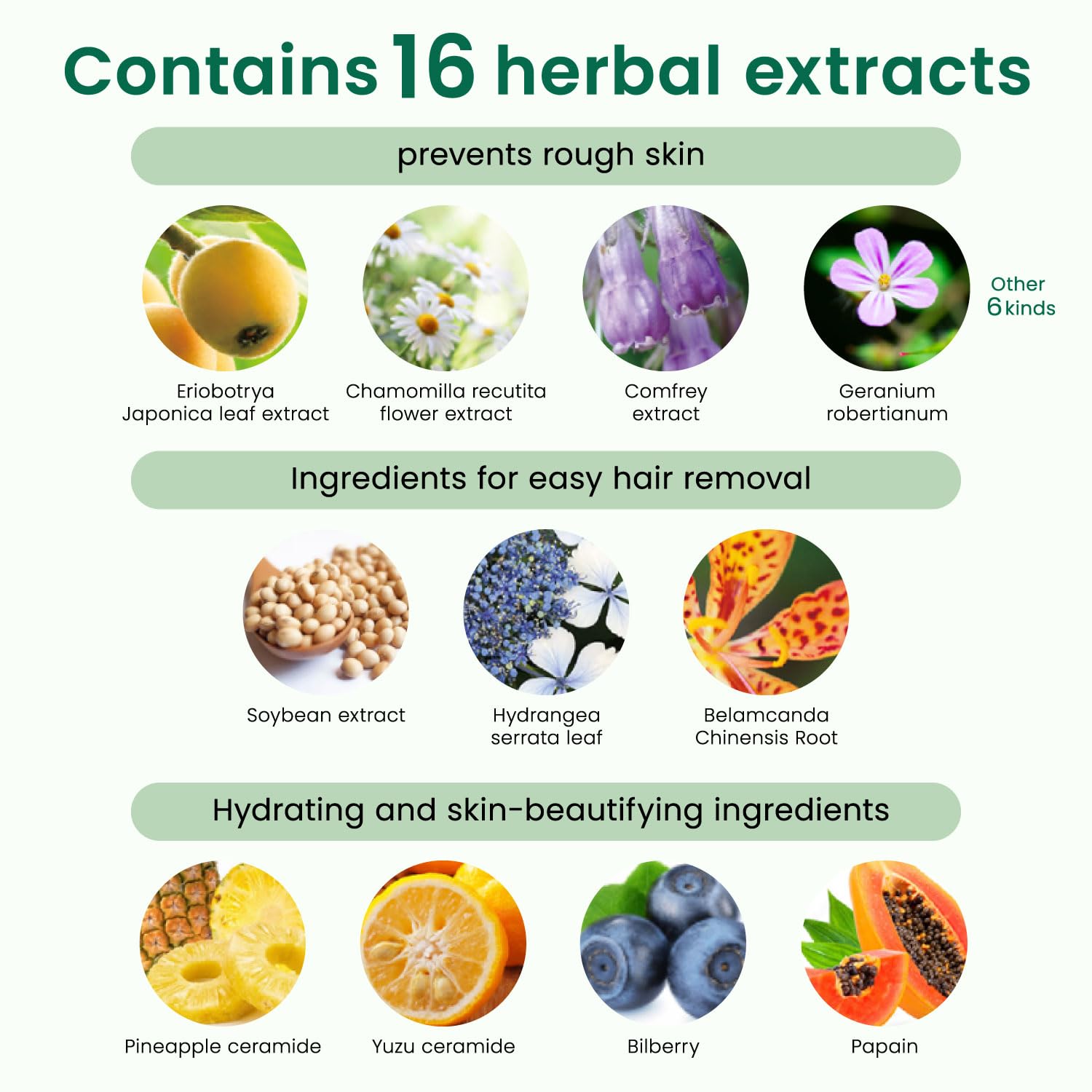 Suzuki Herb Laboratory ceramides and papain image suggesting exfoliation and hydration