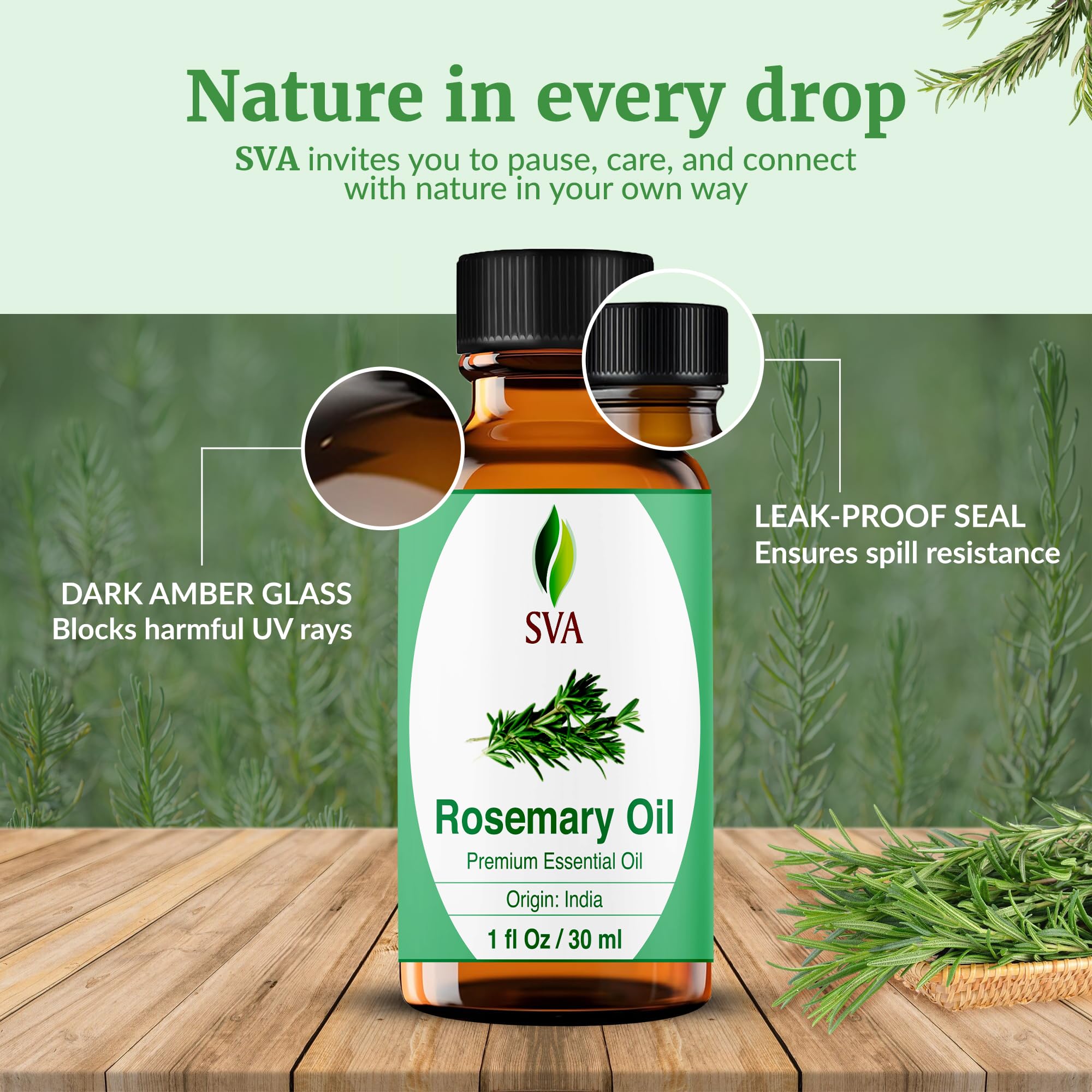 SVA Rosemary oil infusion for candle making and natural scent development.