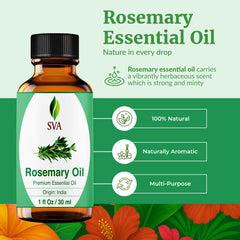 SVA Rosemary oil in a diffuser scene, providing a fresh herb aroma for aromatherapy.