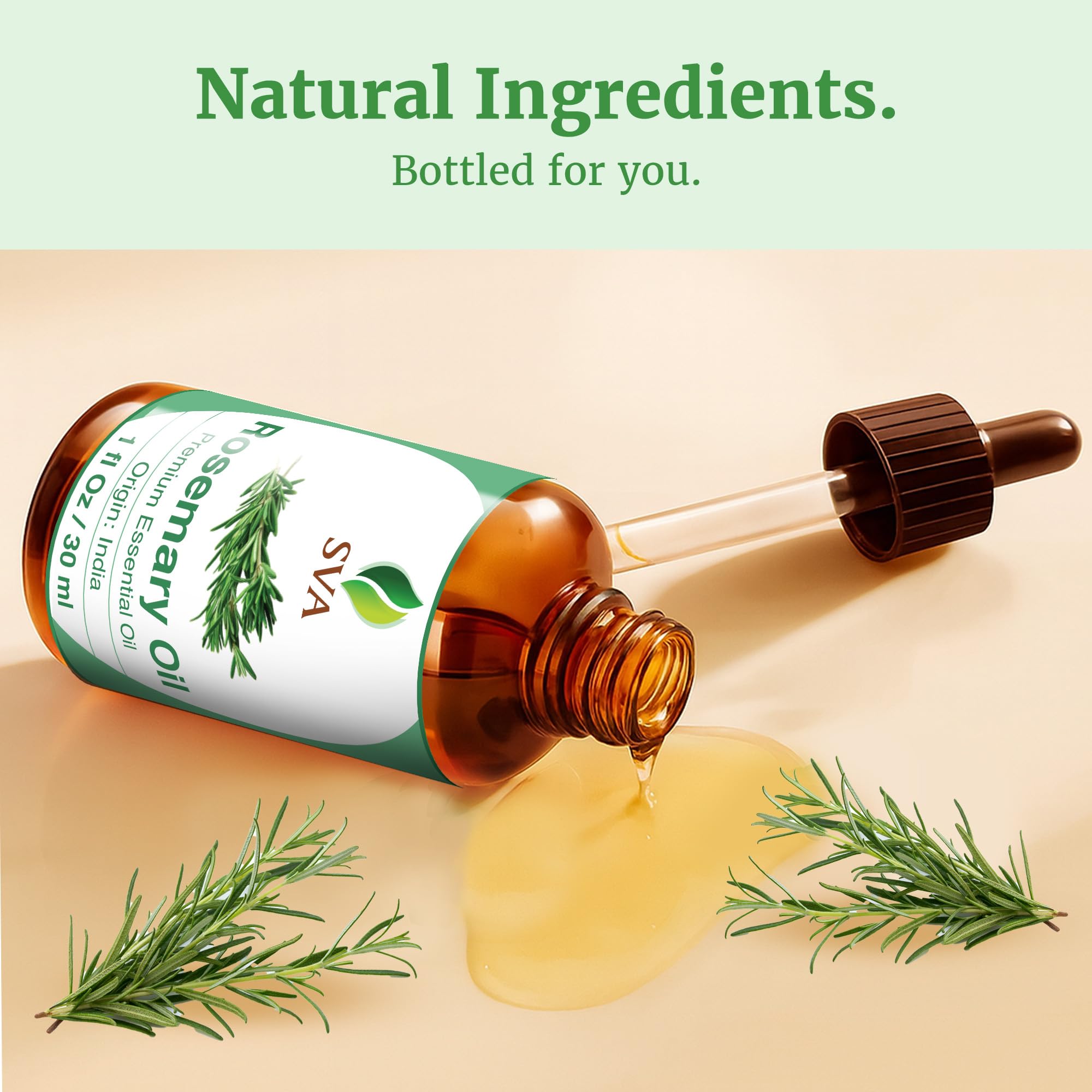 SVA Rosemary essential oil close-up distillation scene showing quality.