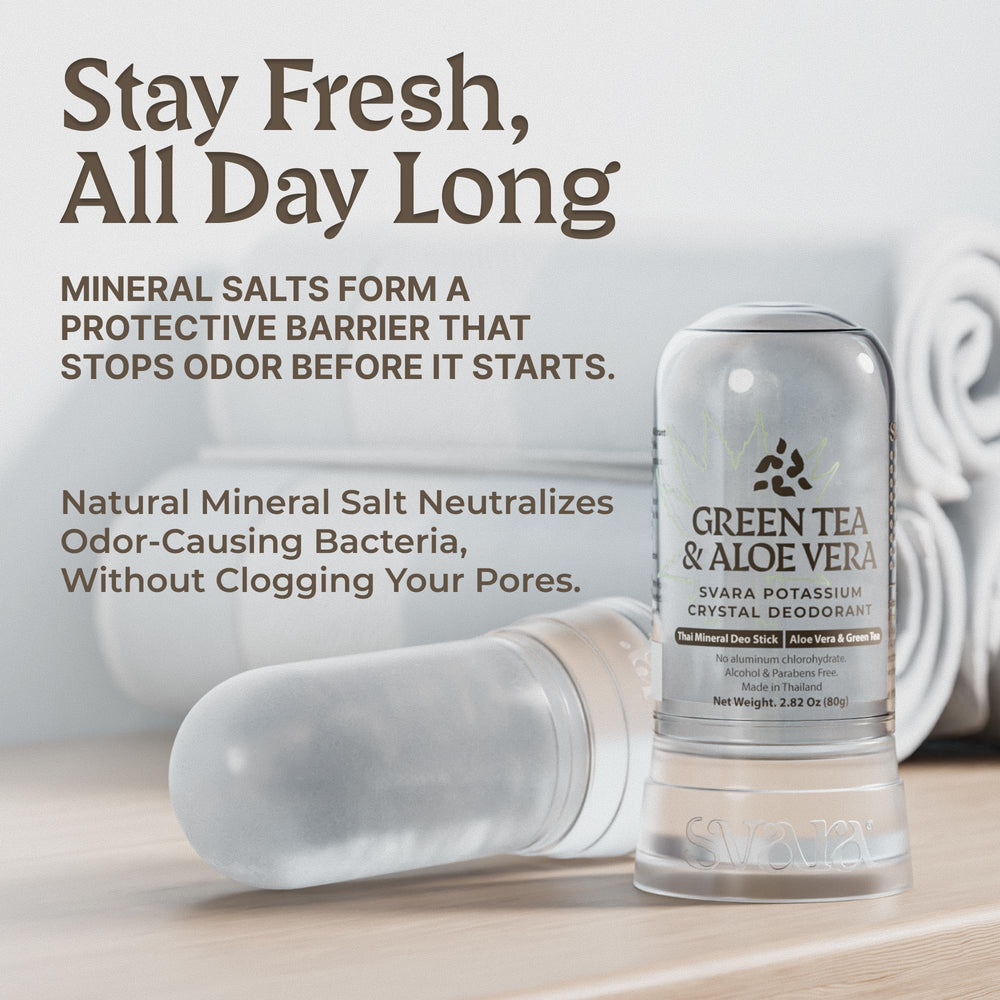 SVARA unisex odor control keeps you fresh through daily activities.
