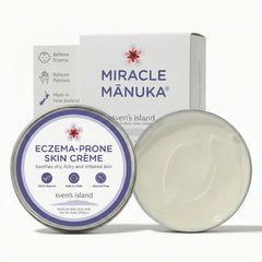 Sven's Island Miracle Manuka Cream jar front for soothing sensitive skin hydration.