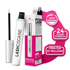 Svenja Walberg LASHCOCA!NE bottle and brush for easy daily lash growth.
