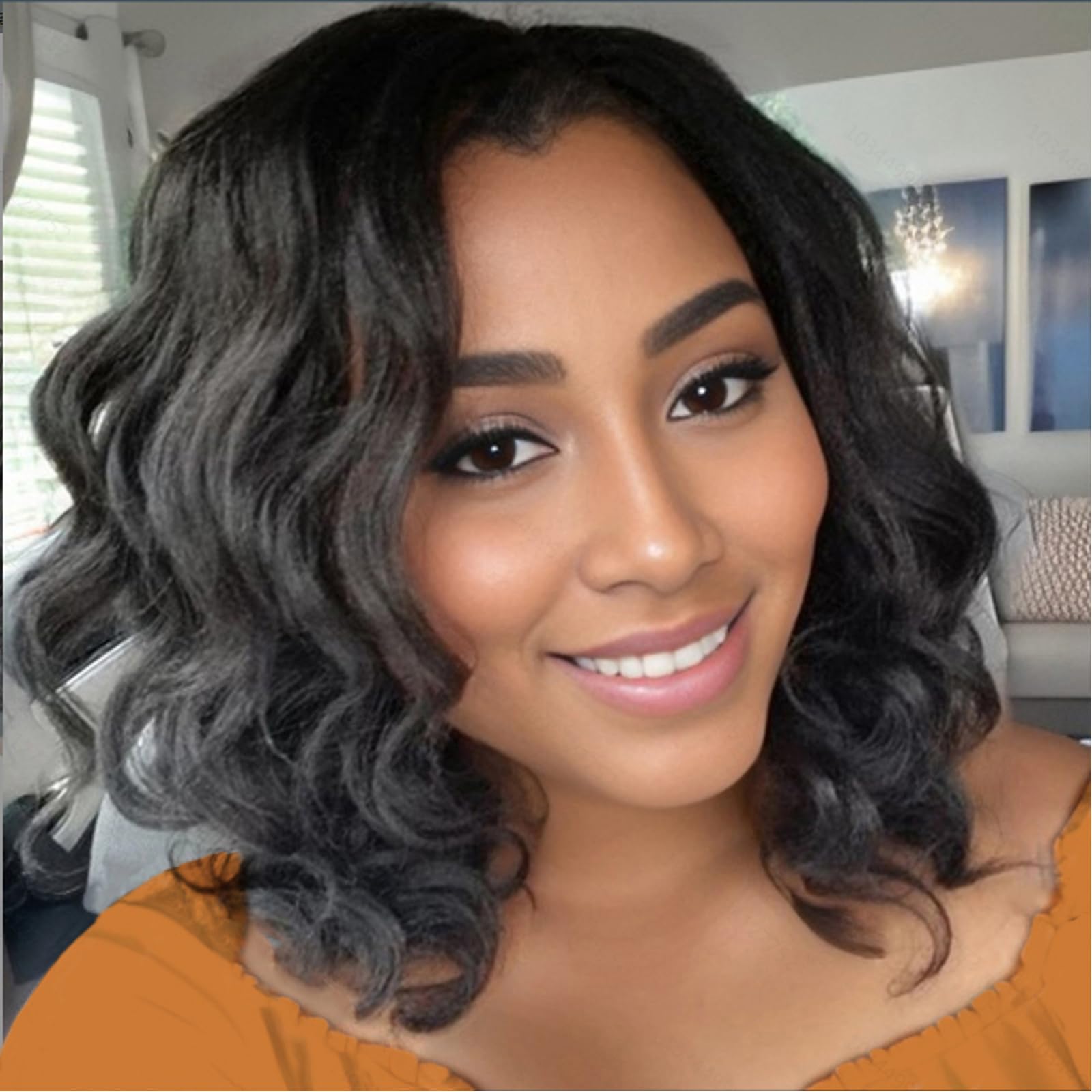 Svolna Ocean Wave Crochet Hair Event Look provides elegant styling for weddings