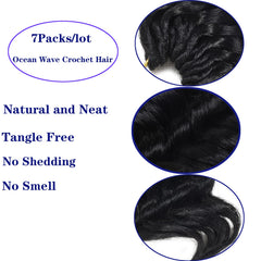 Svolna Ocean Wave Crochet Hair Soft Texture lengthens comfort and wearability