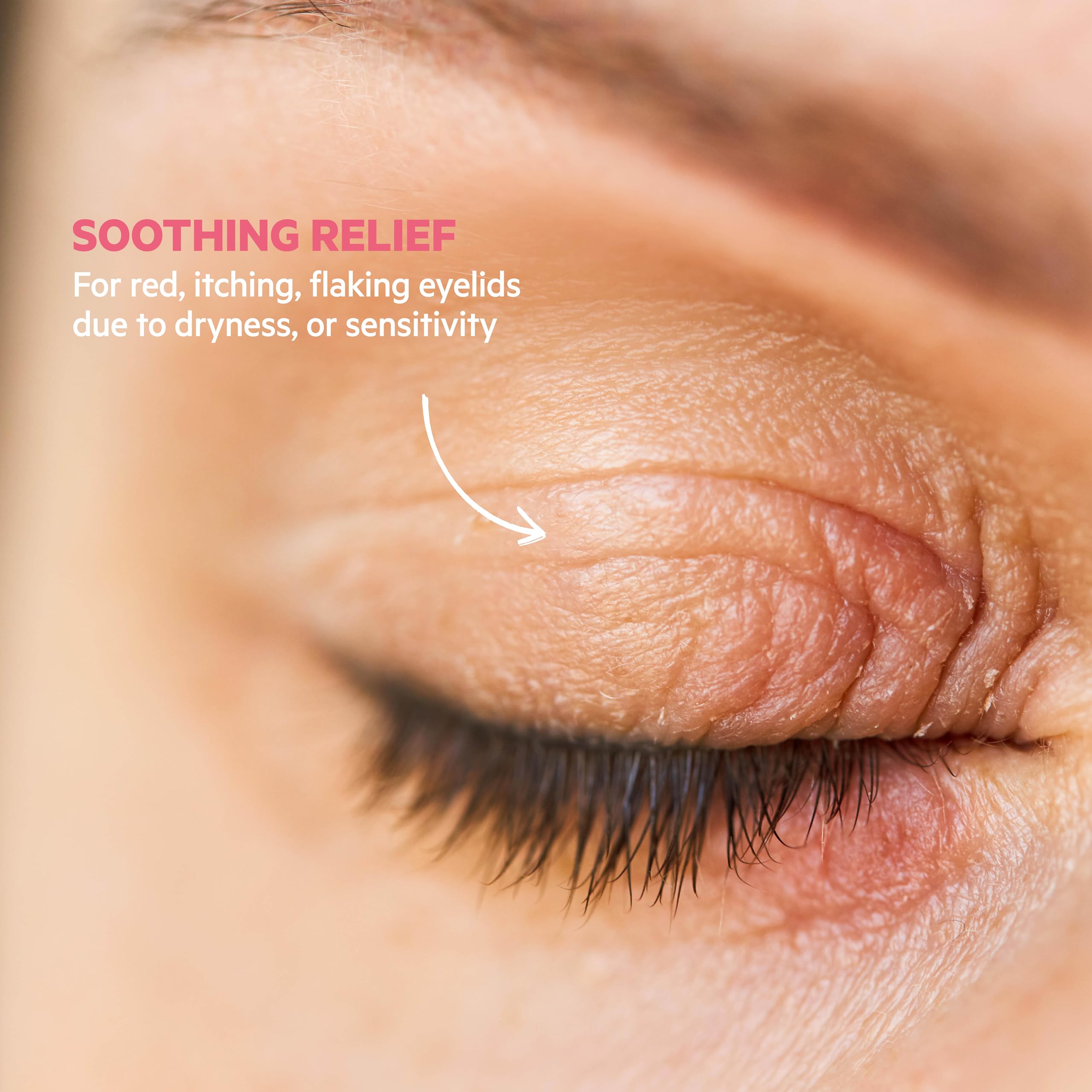 SVR Palpebral Eye Cream texture close-up for soothing, fragrance-free application.
