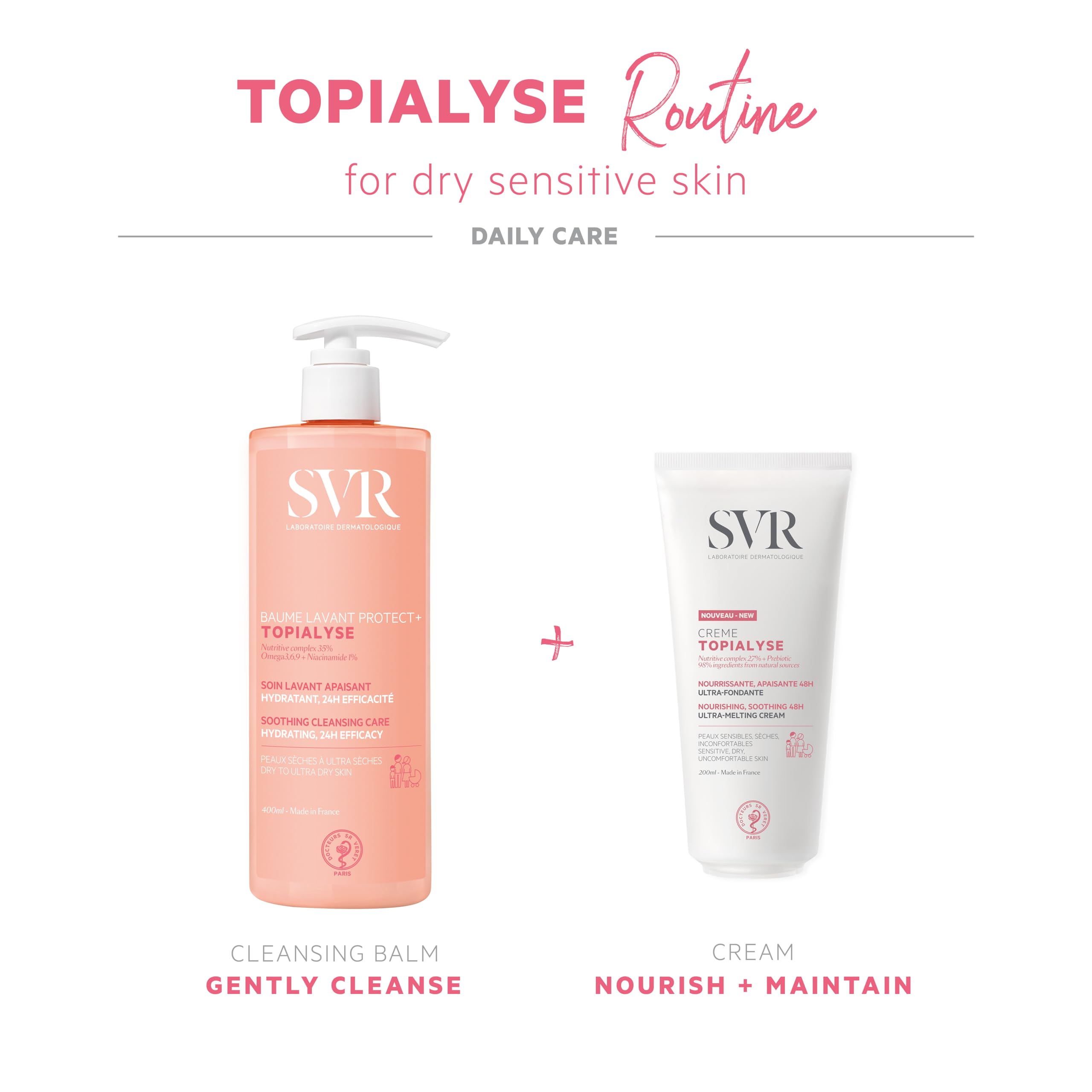 SVR Topialyse cream with babassu oil formula delivers deep hydration