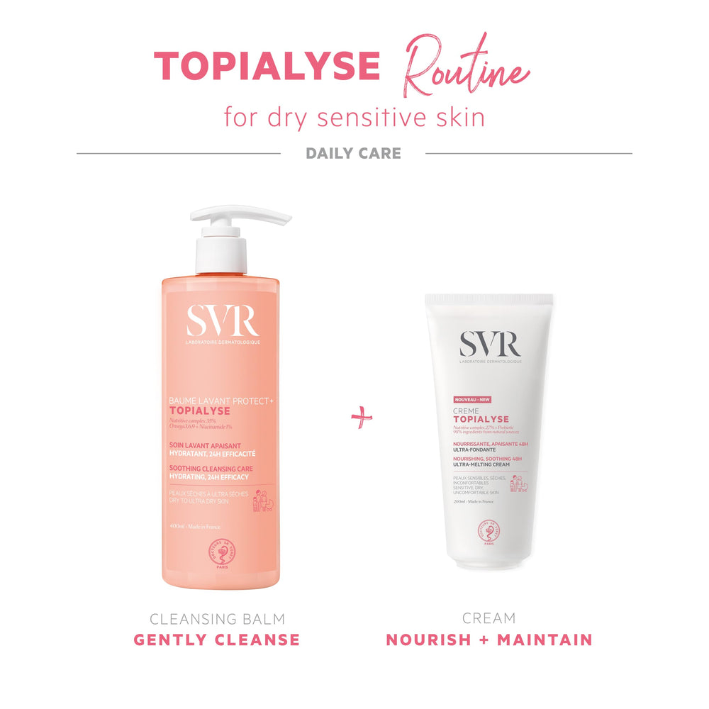 SVR Topialyse cream with babassu oil formula delivers deep hydration