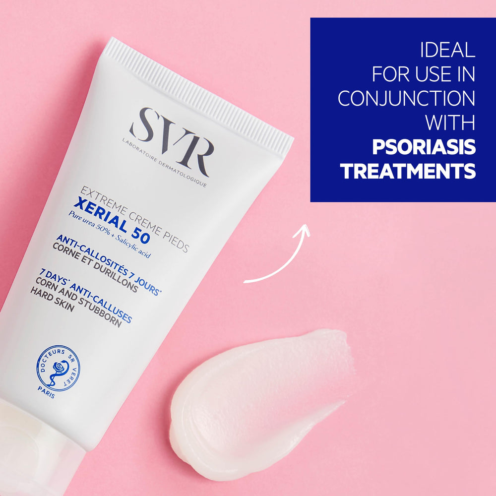 SVR Xerial 50 after 7 days shows softer skin on heels