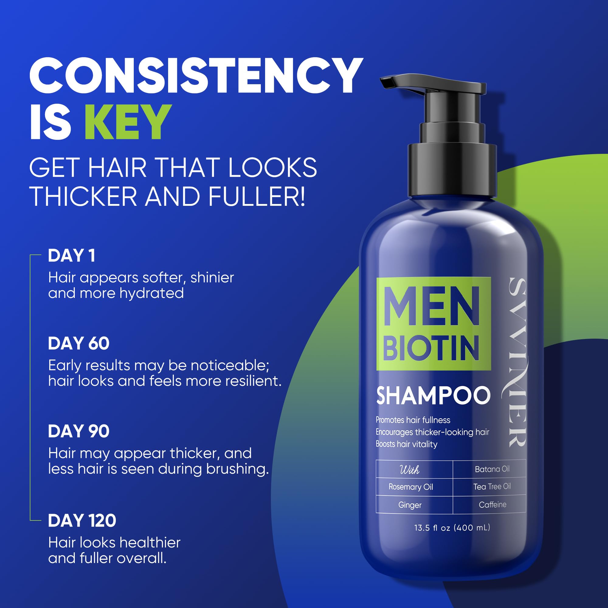 Svvimer Shampoo bottle resting on a neat bathroom shelf for daily use.
