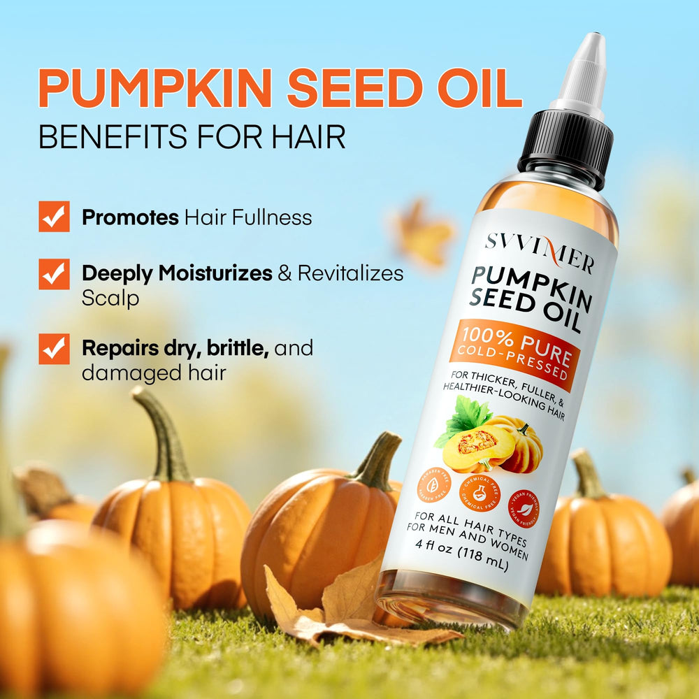 Svvimer pumpkin seed oil dropper pour enables easy scalp application