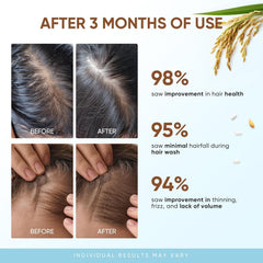 Svvimer Rice Water Shampoo being poured for a cleansing moment.