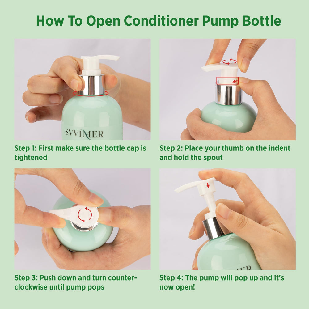Hands applying Svvimer rosemary conditioner to damp hair