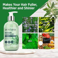 Svvimer rosemary conditioner packaging box highlighting natural, sulfate-free formula
