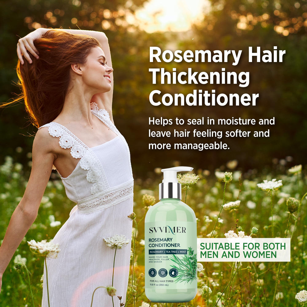 Svvimer rosemary conditioner smooth hair preview suggesting easier manageability