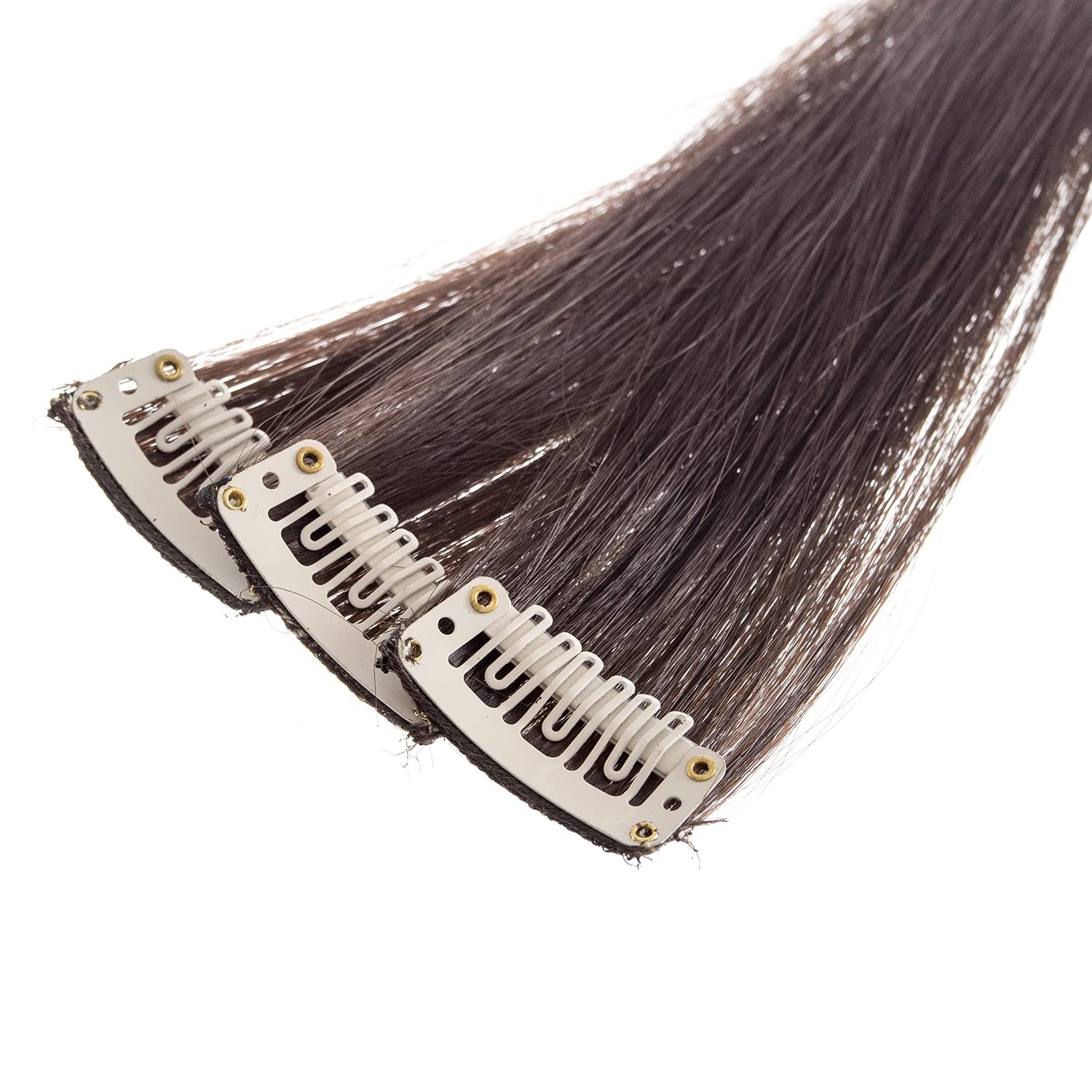 SWACC straight texture clip-in extensions with 18-inch length