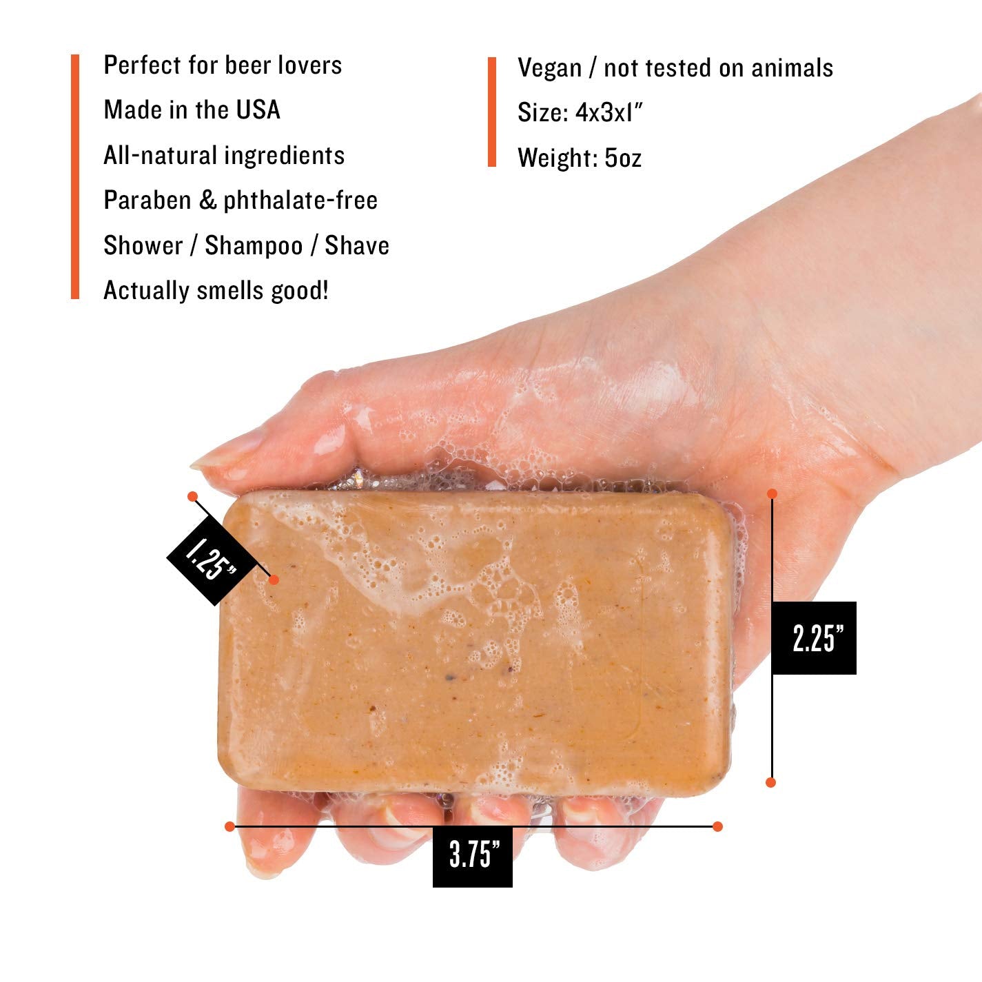 Swag Brewery Hoppy IPA beer soap makes a great gift for beer lovers.