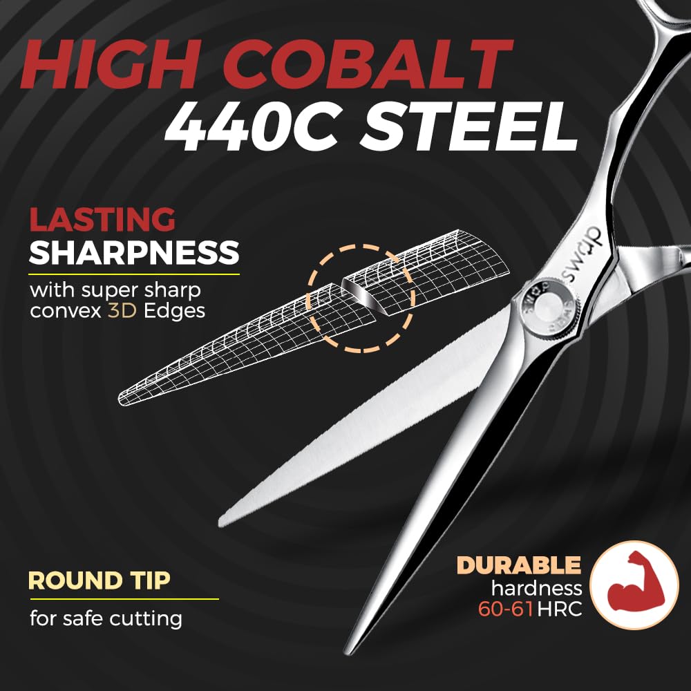 SWAP ergonomic 3D-handle 15-degree angle reduces wrist strain during long styling sessions.