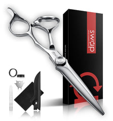 SWAP professional hair cutting scissors 6.0-inch blade closeup for precise, smooth cuts.