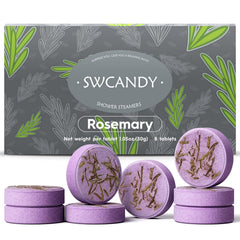 SWCANDY rosemary shower steamer packaged for gifting and self-care