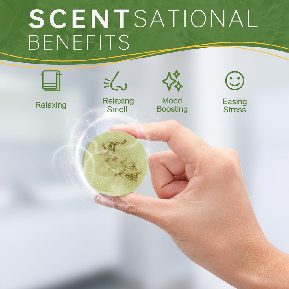 SWCANDY lemon mint aroma steamers create spa vibes after shower.