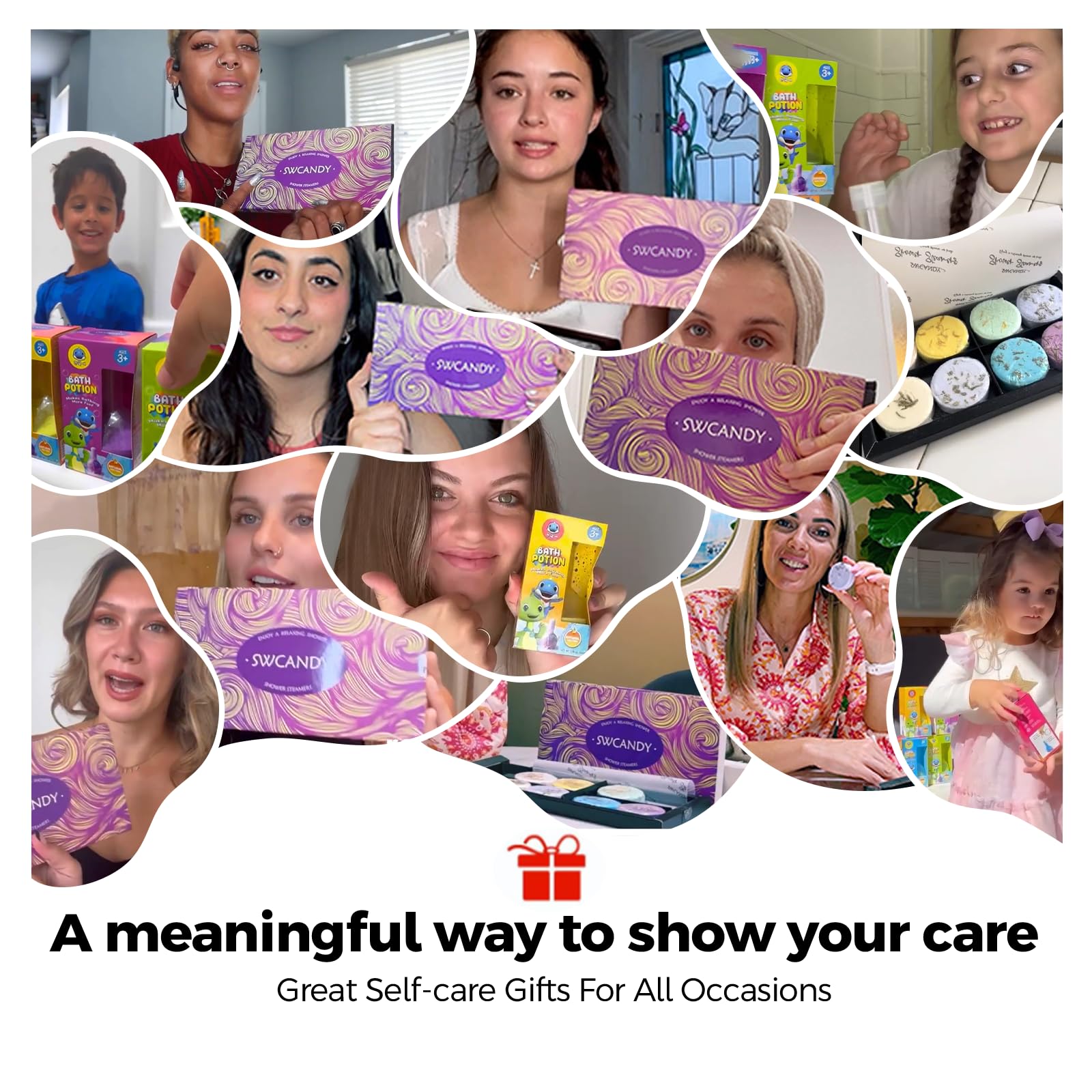 SWCANDY unboxing reveals aroma-rich, color-filled tablets.