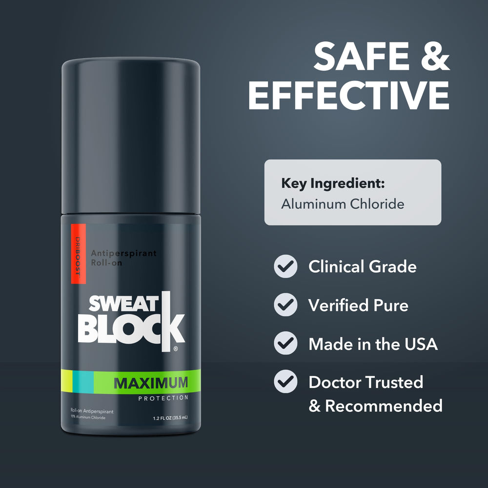 All-day odor and sweat protection concept with SweatBlock system