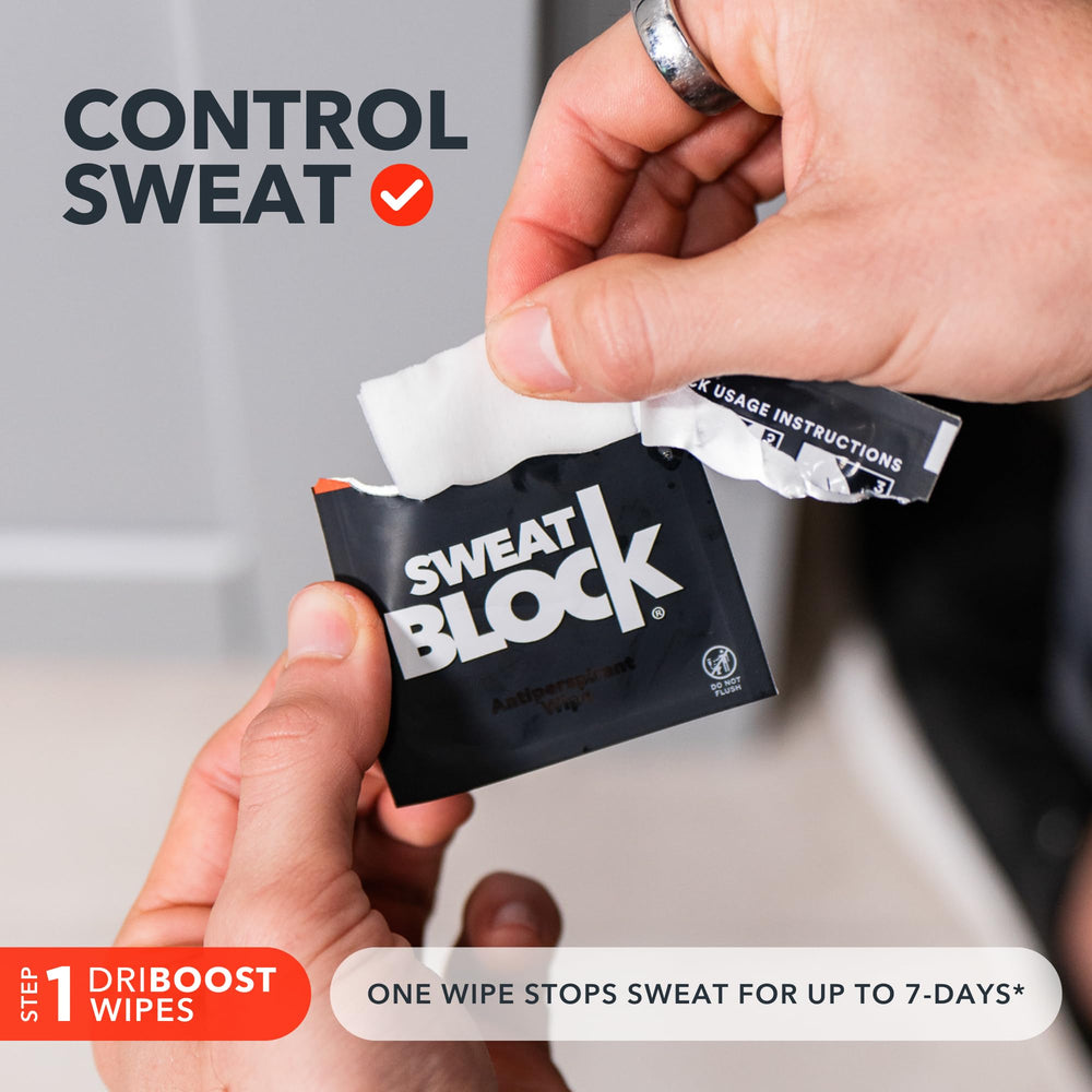 SweatBlock Clinical Strength Deodorant stick ready for daily use.