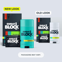 SweatBlock Driboost wipes packaging highlights convenience and effectiveness.