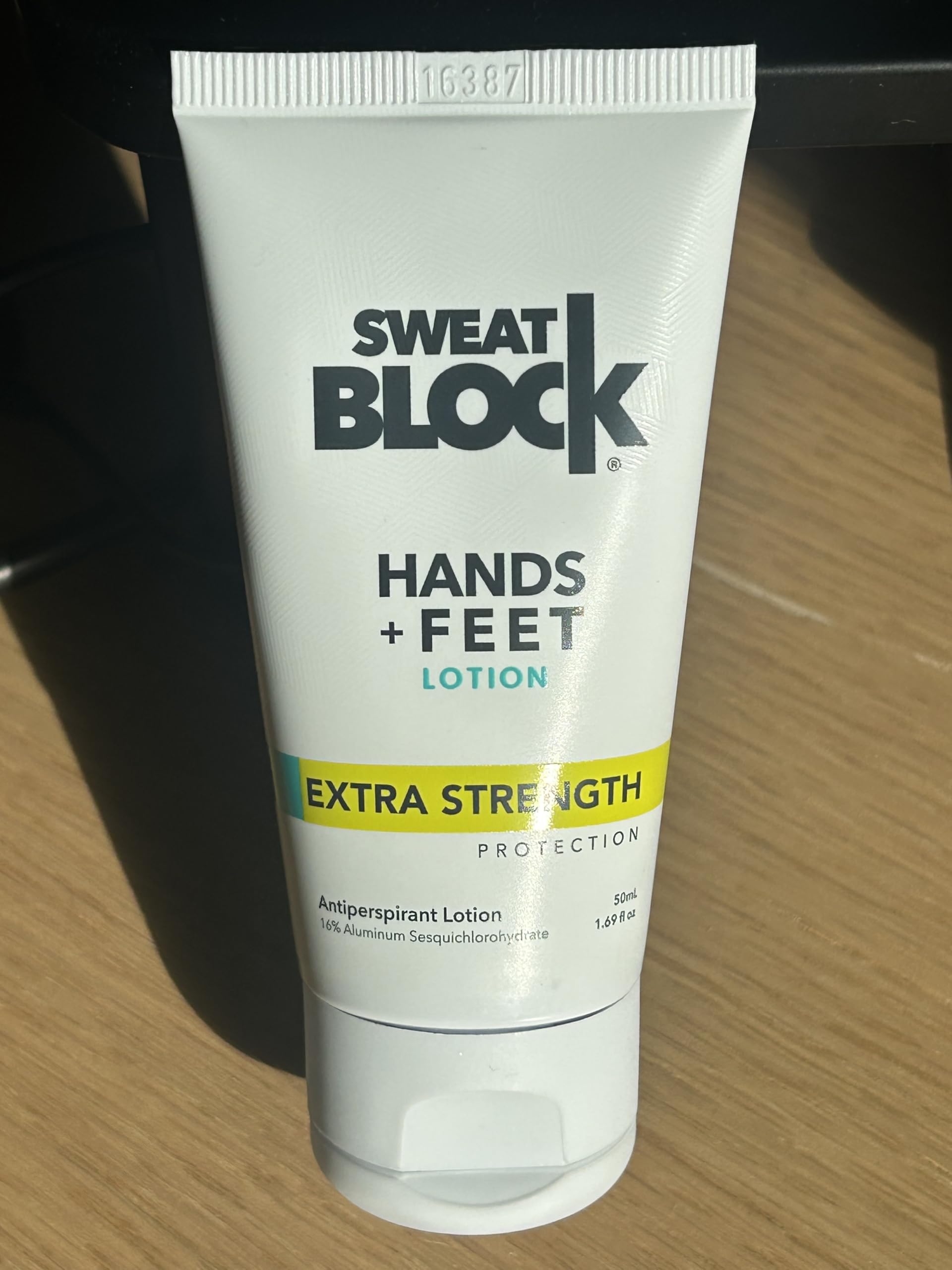 SweatBlock fast-drying cream emphasis on rapid absorption for daily use.
