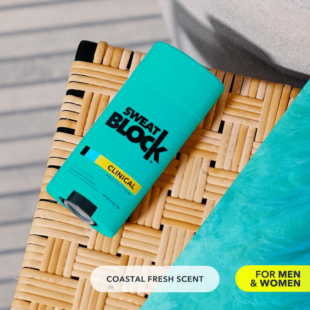 SweatBlock unisex Coastal Fresh scent suitable for daily use.