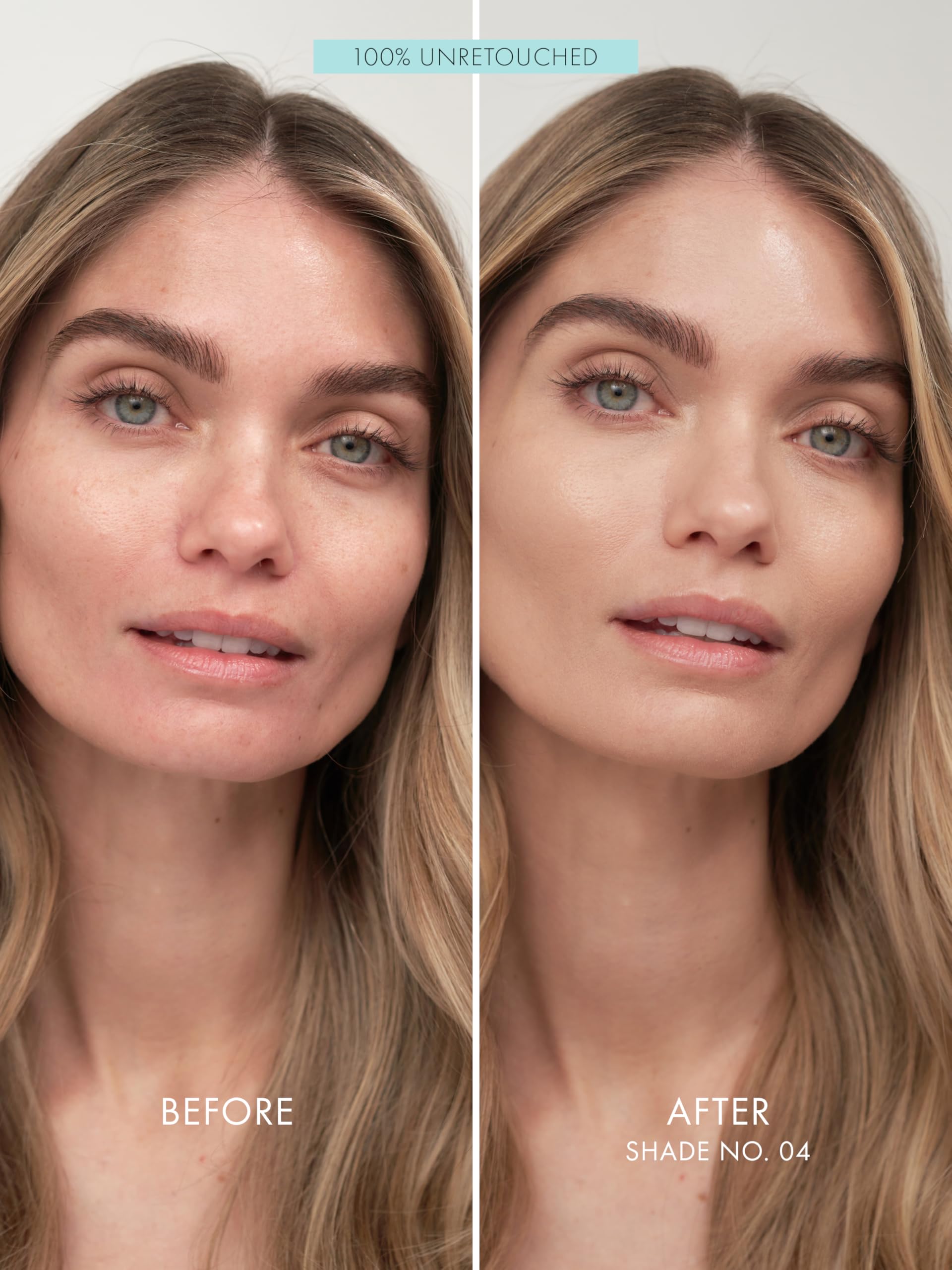 Sweed Glass Skin Foundation swatches on skin for natural color correction with cool undertones