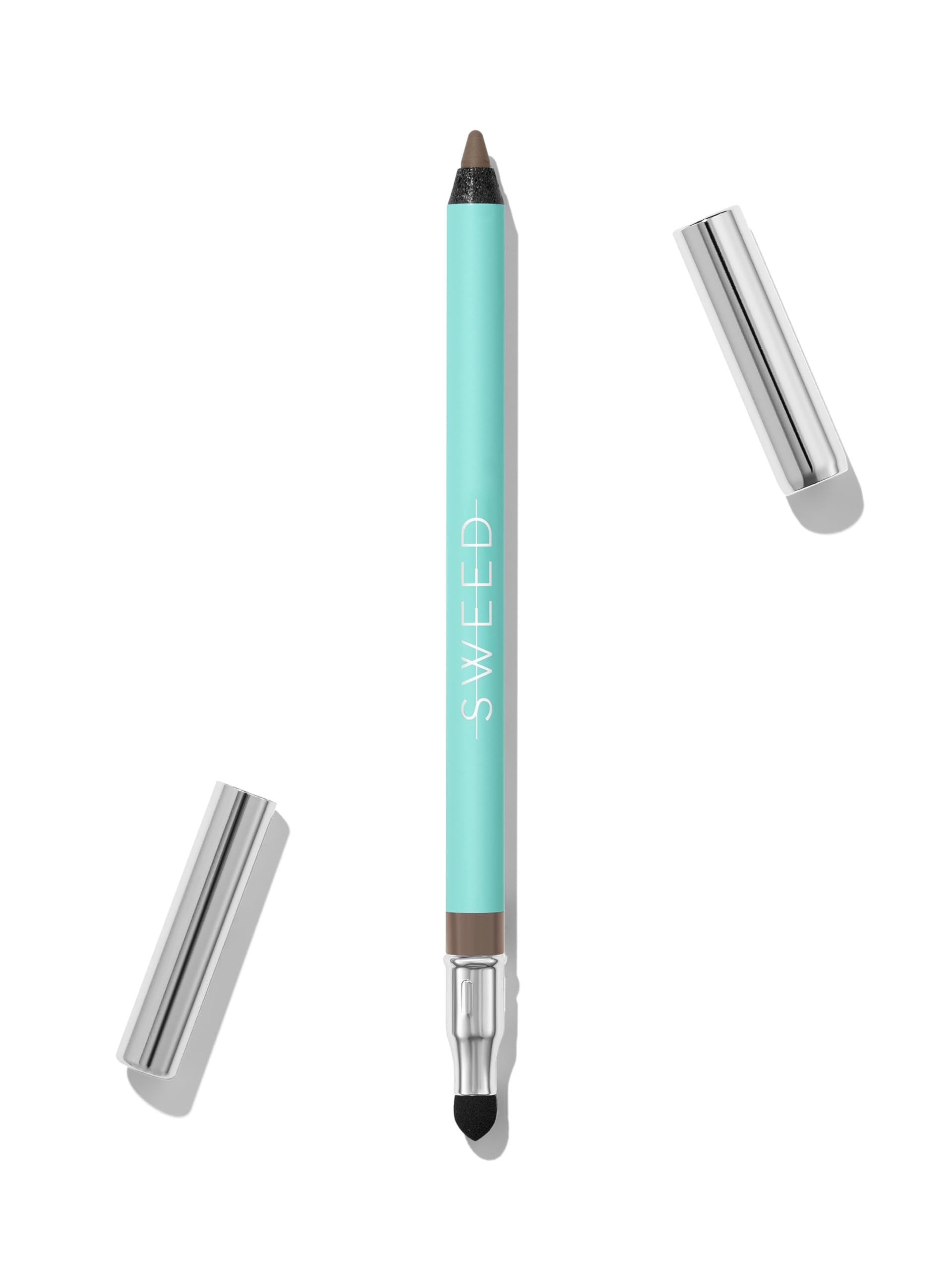 Sweed satin eyeliner Mink Greige shows creamy-matte texture for precise lining.