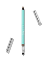 Sweed satin eyeliner Mink Greige shows creamy-matte texture for precise lining.