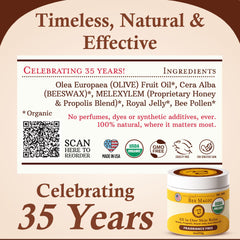 Sweet Bee Naturals balm texture on skin ready for gentle application