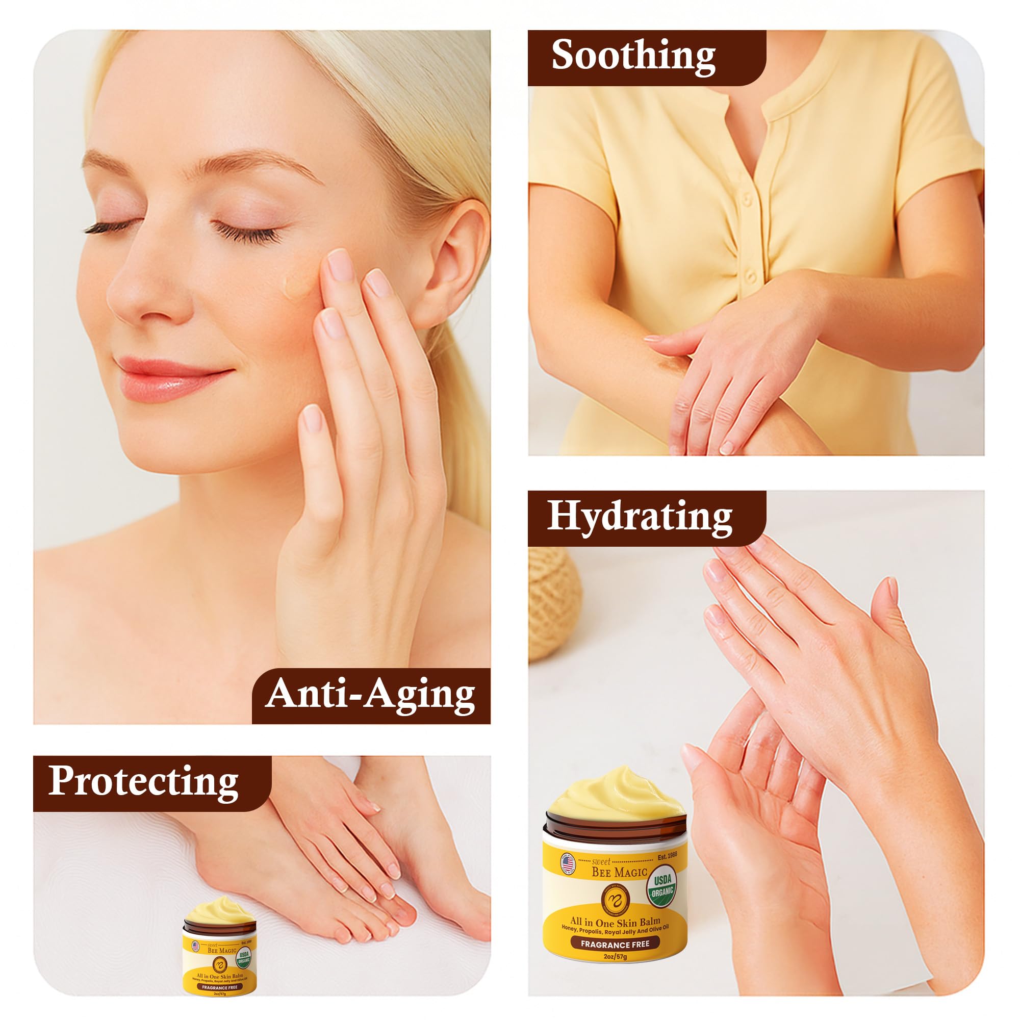 Sweet Bee Naturals USA-made production scene suggests careful formulation