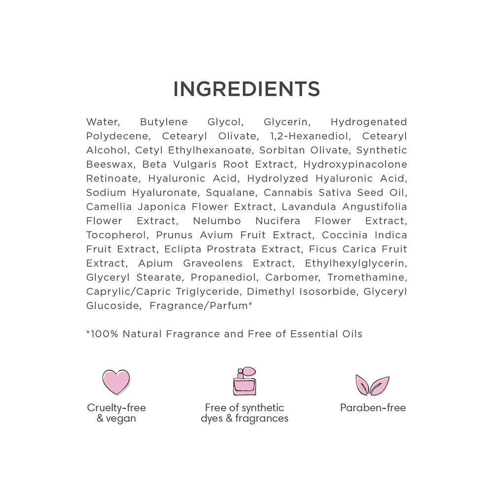 Sweet Chef Overnight mask close-up showing smoothing and glow.