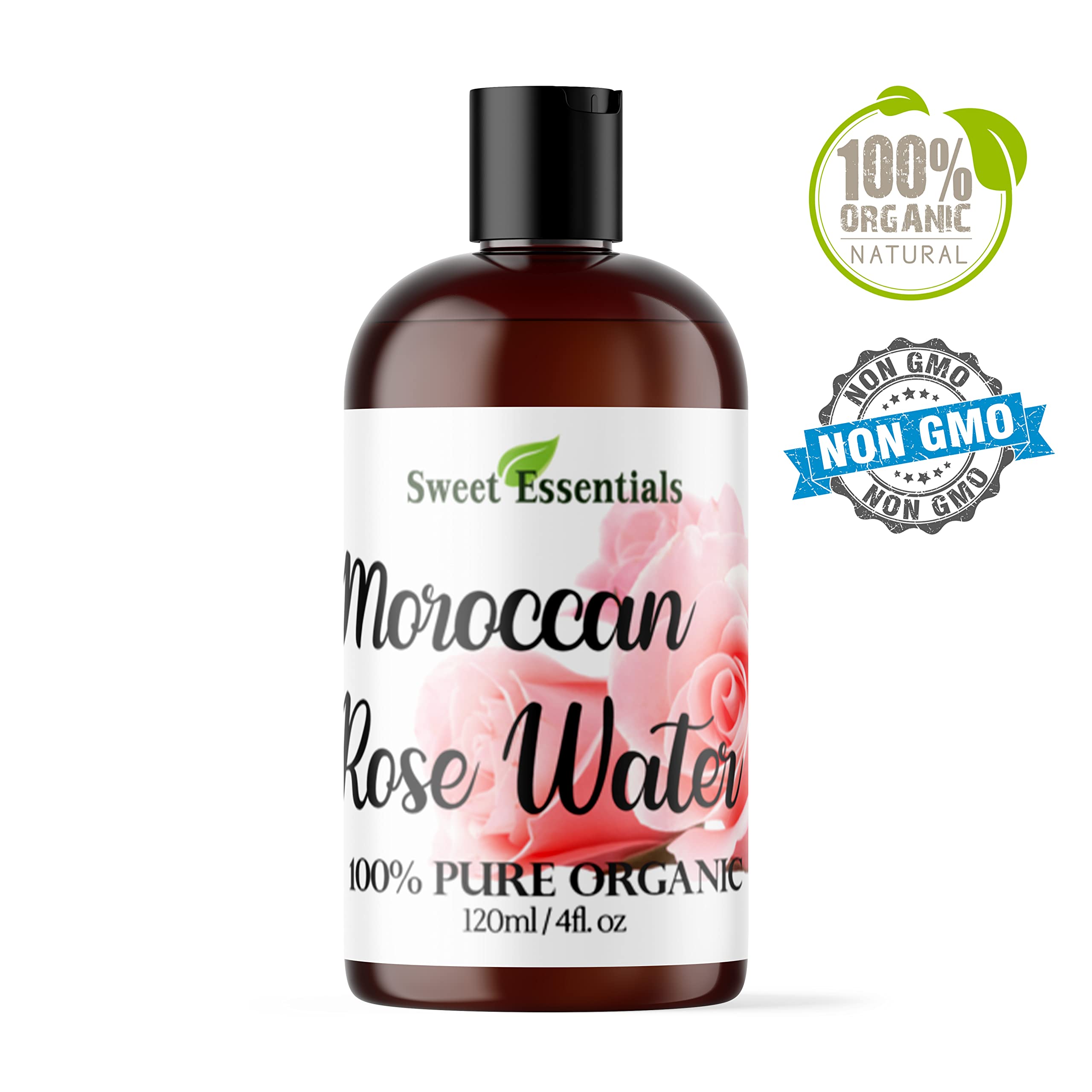 Sweet Essentials rose water face toner mist for refreshed, balanced skin after cleansing.