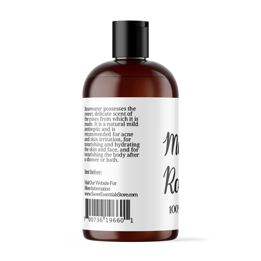 Sweet Essentials rose water applied to hair and scalp for extra moisture.