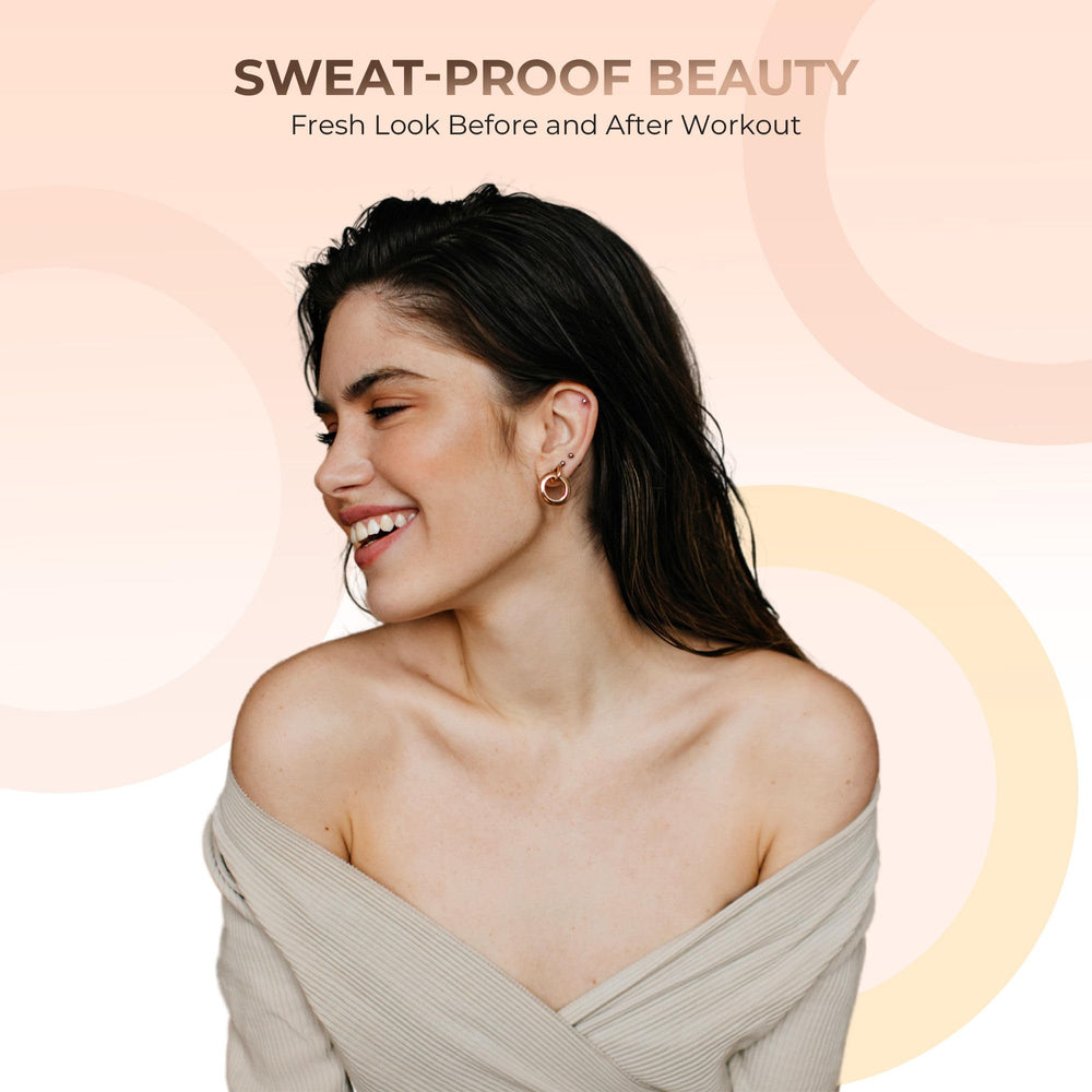 Sweet Face Minerals breathable powder on skin with light, airy feel