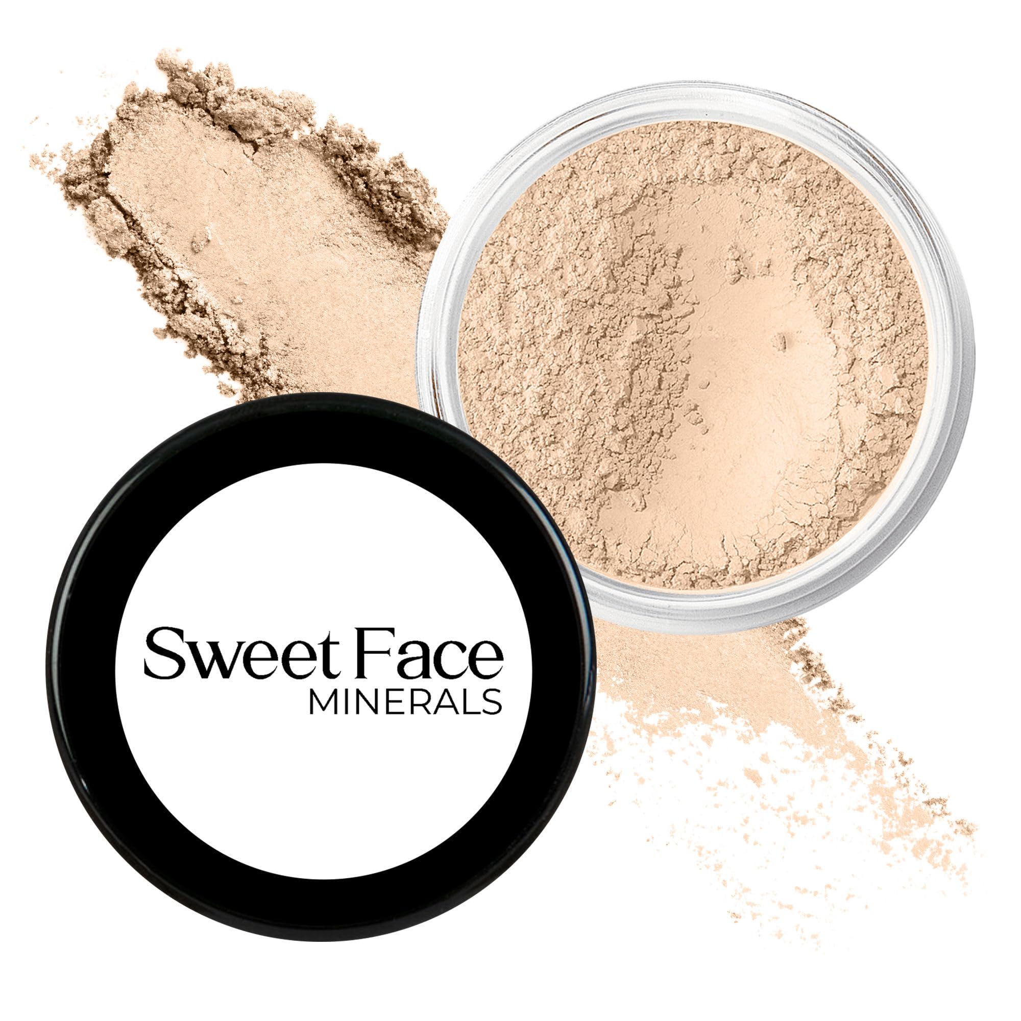 Sweet Face Minerals FAIR 2 FOUNDATION jar full-size sifter for everyday natural coverage