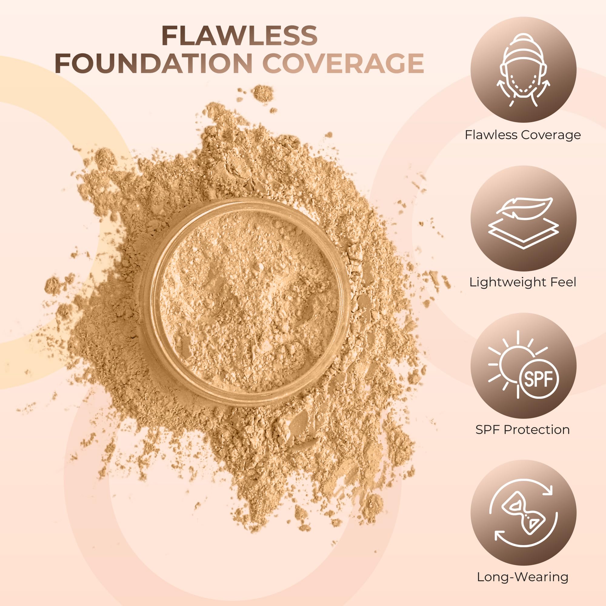 Sweet Face Minerals finishing powder 5g sets makeup with a soft, powder finish.